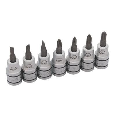 7 PIECE 3/8" DRIVE ADV PHILLIPS AND SLOTTED BIT SOCKET SET