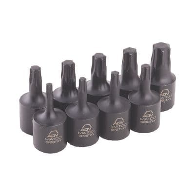 3/8" DRIVE 9 PIECE ADV TORX® IMPACT BIT SOCKET SET