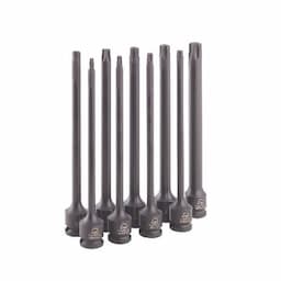 3/8" DRIVE 9 PIECE EXTRA LONG ADV TORX IMPACT BIT SOCKET SET