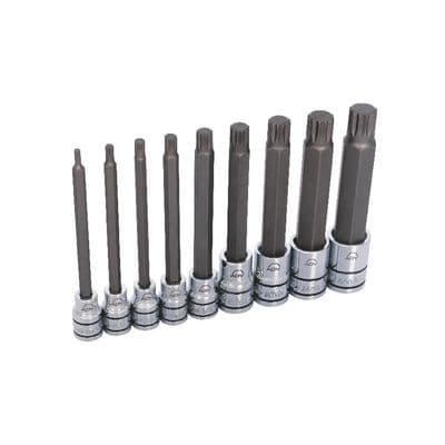 9 PIECE 3/8" AND 1/2" DRIVE ADV LONG TRIPLE SQUARE BIT SOCKET SET
