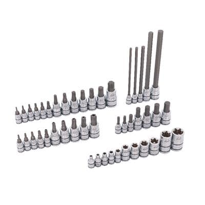 46 PIECE 1/4", 3/8", AND 1/2" DRIVE ADV MASTER HEX AND TORX® BIT SOCKET SET