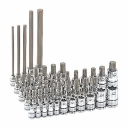 46 PIECE 1/4" 3/8" AND 1/2" DRIVE MASTER ADV HEX BIT SOCKET SET