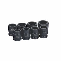 3/8" DRIVE 8 PIECE SAE 6 POINT STUBBY ADV IMPACT SET