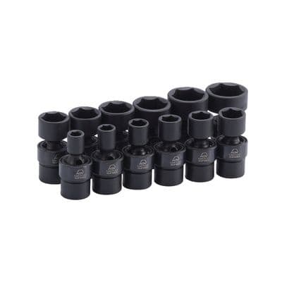 12 PIECE 3/8" DRIVE SAE 6 POINT ADV UNIVERSAL IMPACT SOCKET SET