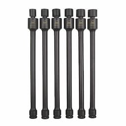 3/8" DRIVE 6 PIECE METRIC 6 POINT ADV IMPACT UNIVERSAL SOCKET EXTENSION SET
