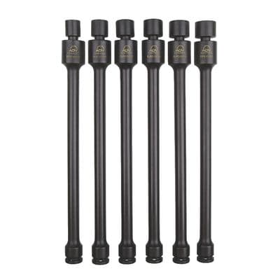 3/8" DRIVE 6 PIECE METRIC 6 POINT ADV IMPACT UNIVERSAL SOCKET EXTENSION SET