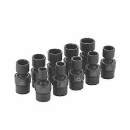 10 PIECE 3/8" DRIVE METRIC 12 POINT ADV UNIVERSAL IMPACT SOCKET SET