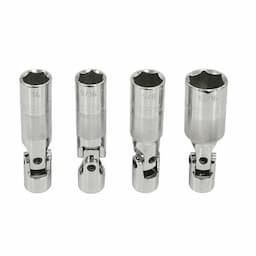 4 PIECE SPRING-LOADED UNIVERSAL SPARK PLUG SOCKET SET