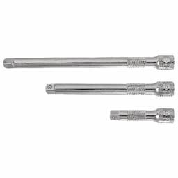 3 PIECE 3/8" DRIVE STANDARD CHROME EXTENSION SET