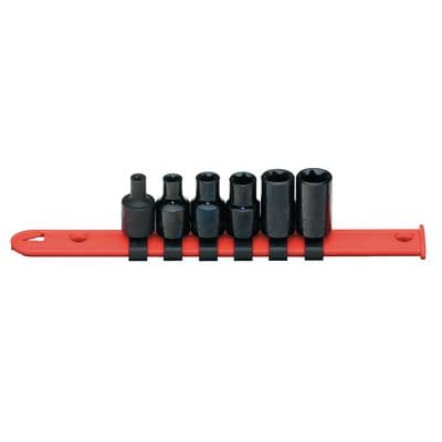 3/8" DRIVE 6 PIECE RECESSED TORX® SOCKET SET