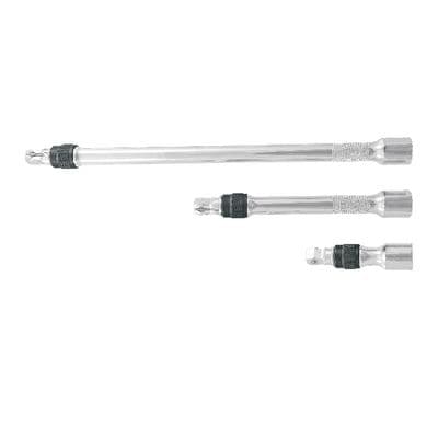 3 PIECE 3/8" DRIVE LOCKING WOBBLE EXTENSION SET