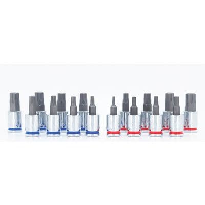 16 PIECE 3/8" DRIVE OPTI-GRIP HEX BIT SOCKET SET