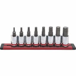 8 PIECE 3/8" DRIVE SAE OPTI-GRIP HEX BIT SOCKET SET