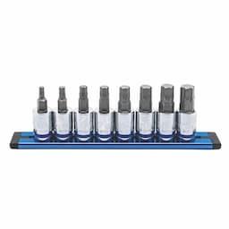 8 PIECE 3/8" DRIVE METRIC OPTI-GRIP HEX BIT SOCKET SET