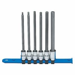 3/8" DRIVE 6 PIECE METRIC LONG HEX BIT SOCKET DRIVER SET