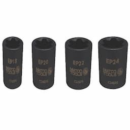 4 PIECE 1/2" DRIVE RECESSED TORX® PLUS IMAPCT SOCKET SET