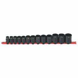 1/2" DRIVE 13 PIECE SAE 6 POINT IMPACT SOCKET SET
