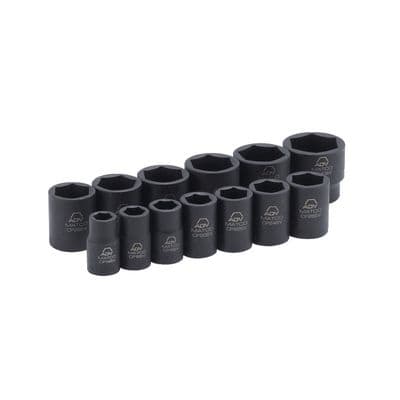 13 PIECE 1/2" DRIVE SAE 6 POINT ADV IMPACT SOCKET SET