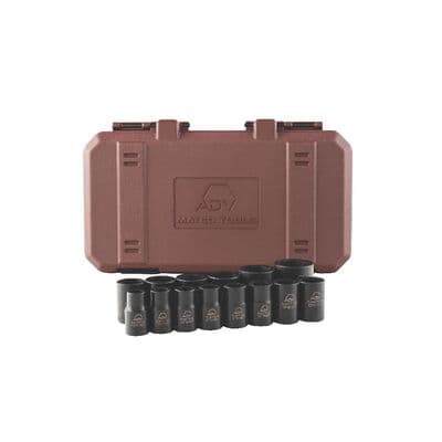 14 PIECE 1/2" DRIVE METRIC 6 POINT ADV IMPACT SOCKET SET