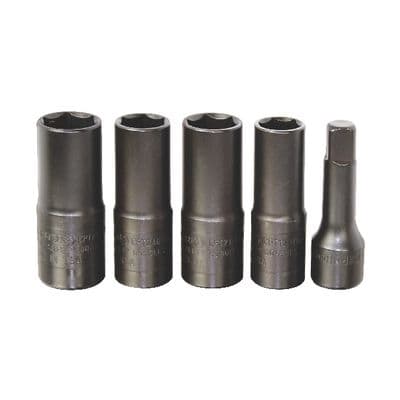 5 PIECE 1/2" DRIVE THIN WALL IMPACT SOCKET SET
