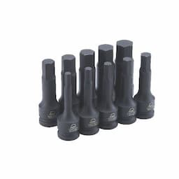 10PCS HEX BIT SAE SOCKET SET