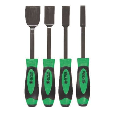 4 PIECE 10" LONG SCRAPER SET - GREEN