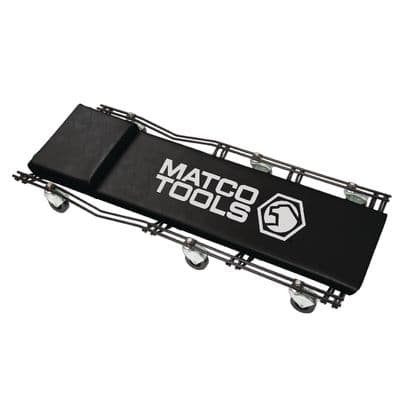 40" PADDED WIRE FRAME CREEPER, 570 LBS. -  BLACK