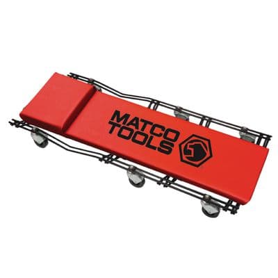 40" PADDED WIRE FRAME CREEPER, 570 LBS. - RED