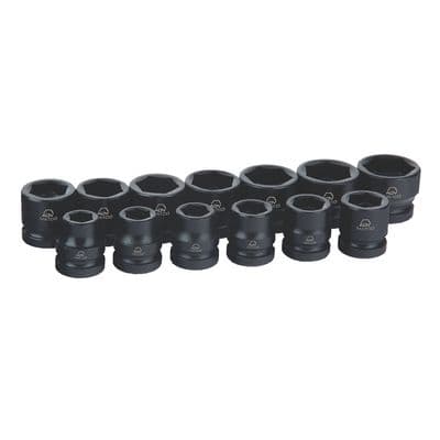 1/2" DRIVE 13 PIECE METRIC 6 POINT STUBBY ADV IMPACT SET