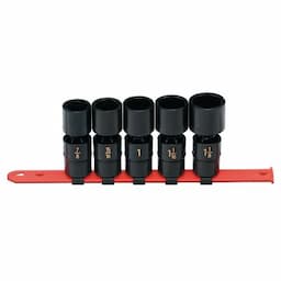 1/2" DRIVE 5 PIECE SAE 6 POINT UNIVERSAL IMPACT SOCKET SET
