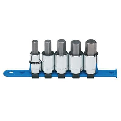 1/2" DRIVE 5 PIECE METRIC HEX BIT DRIVER SET