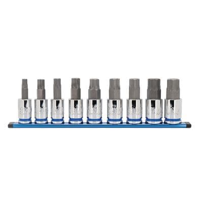 9 PIECE 1/2" DRIVE OPTI-GRIP METRIC HEX BIT SOCKET SET