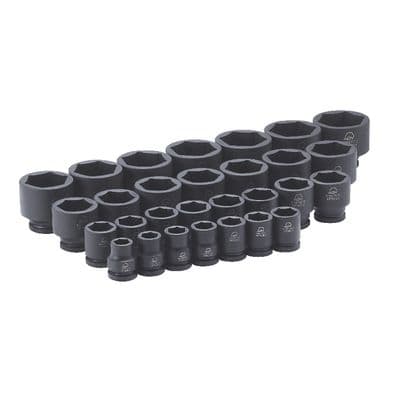 29 PIECE 3/4" DRIVE SAE 6 POINT ADV  IMPACT SOCKET SET