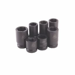 1" DRIVE 7 PIECE SAE 6 POINT ADV WHEEL SERVICE SOCKET SET