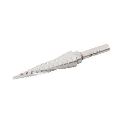 SPIRAL FLUTE STEP DRILL 1/8"-1/2"
