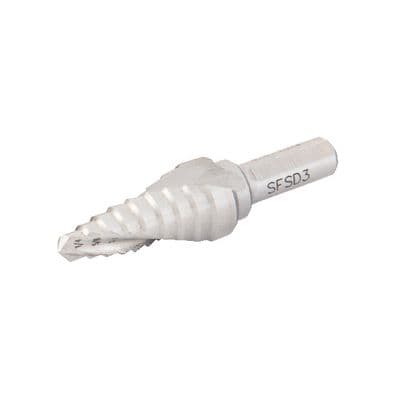 SPIRAL FLUTE STEP DRILL 1/4" - 3/4" 
