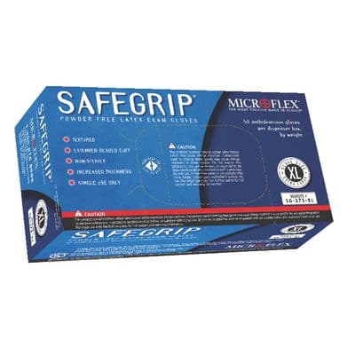 MICROFLEX SAFE GRIP DISPOSABLE GLOVES - LARGE