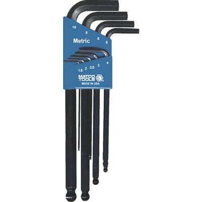 9 PIECE 1.5-10MM BALL HEX KEY SET