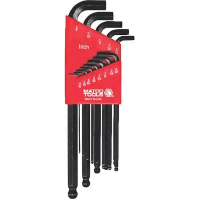 13 PIECE .050-3/8" STUBBY BALL- HEX KEY SET
