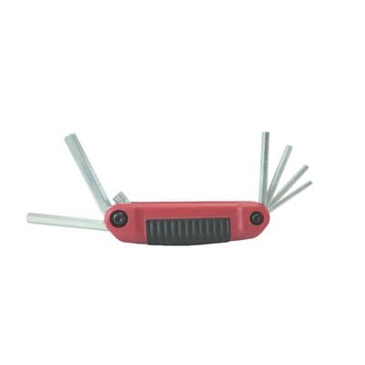 ERGONOMIC FOLDING HEX KEY SET: 6 PIECE SAE SET - 5/32" - 3/8"
