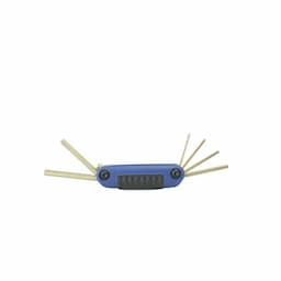 ERGONOMIC FOLDING HEX KEY SET: 7 PIECE METRIC SET - 1.5 MM - 6 MM