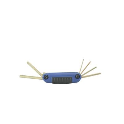ERGONOMIC FOLDING HEX KEY SET: 7 PIECE METRIC SET - 1.5 MM - 6 MM