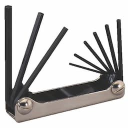 9 PIECE 5/64"-1/4" FOLDING HEX KEY SET