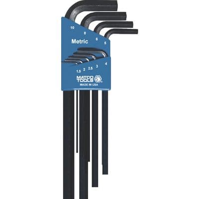 9 PIECE 1.5MM-10MM LONG HEX KEY SET