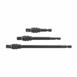 3 PIECE 1/4" HEX SHANK QUICK CHANGE LOCKING DRIVE POWER ADAPTER SET