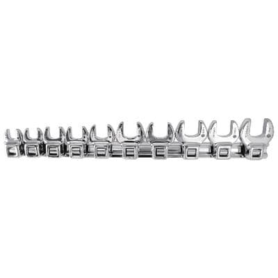 10 PIECE 3/8" DRIVE METRIC CROWFOOT WRENCH SET