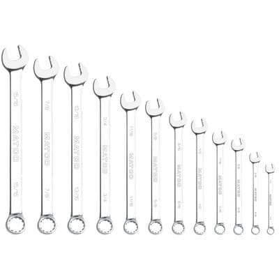 12 PIECE LONG SAE COMBINATION WRENCH SET