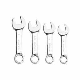4 PIECE SAE STUBBY COMBINATION WRENCH SET