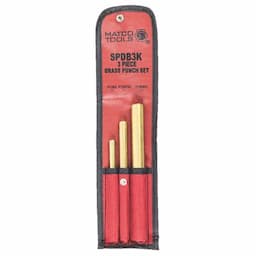 3 PIECE BRASS DRIFT PUNCH SET