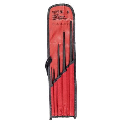 5 PIECE LONG TAPERED DRIFT PUNCH SET